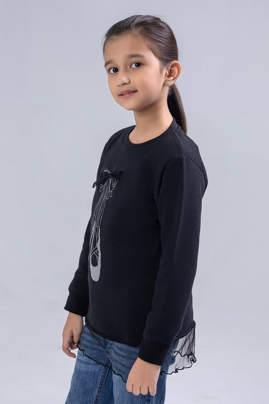 Girls Fancy Sweatshirt With Frill