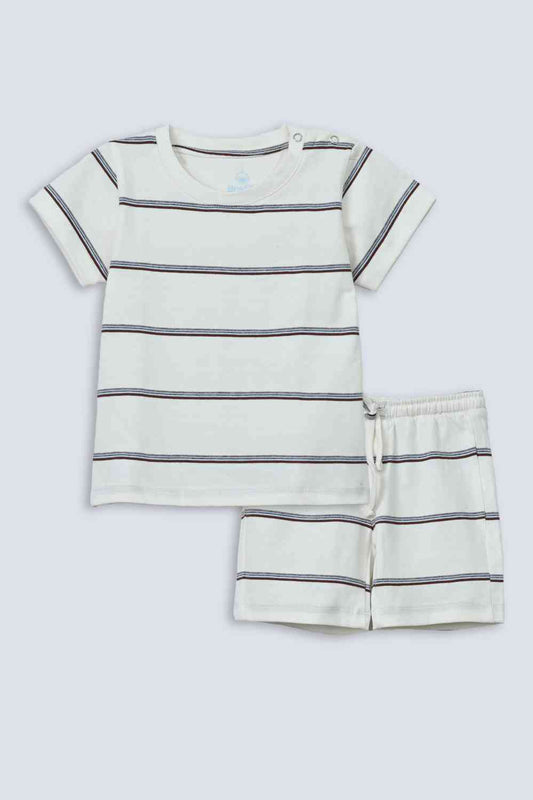 Infants Boys Striper Suit
