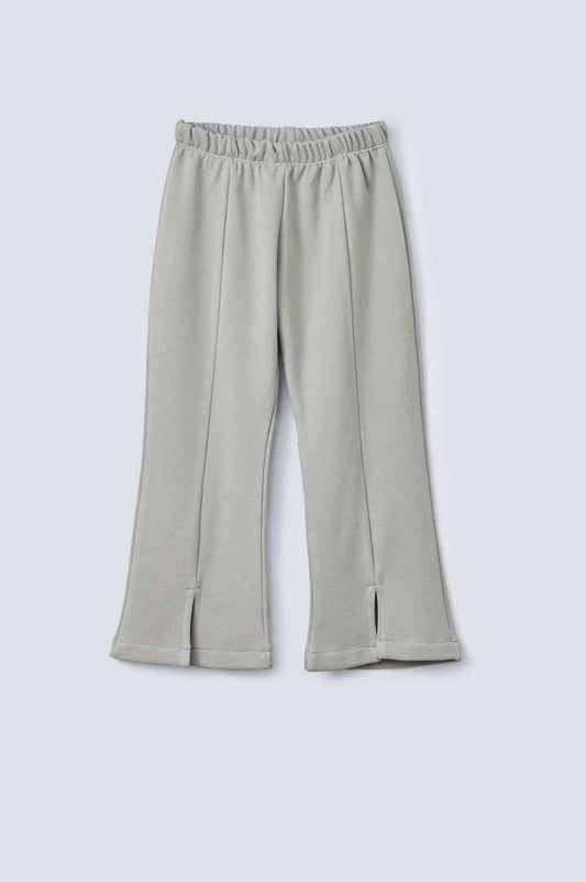 Flared Fit Trouser With Front Slit