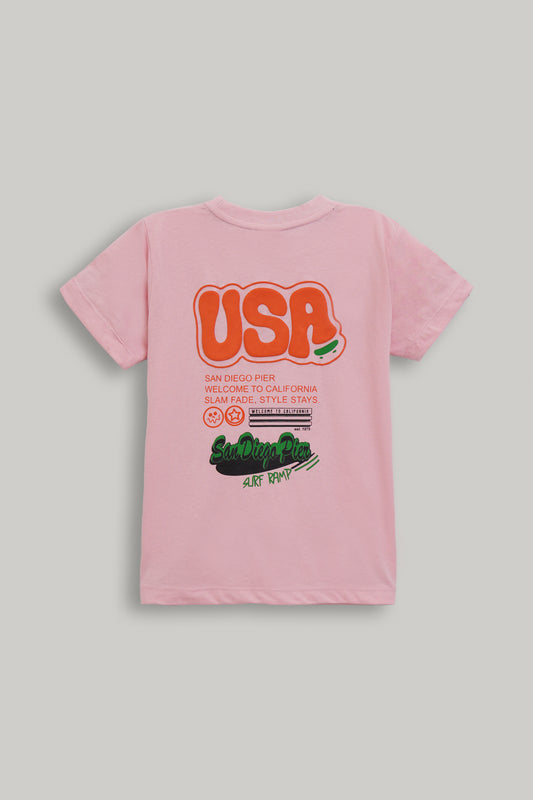 Boys Regular Fit Graphic Tee