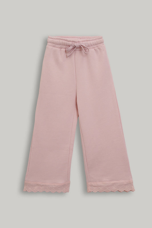 Girls Wide Leg Special Knit Trouser