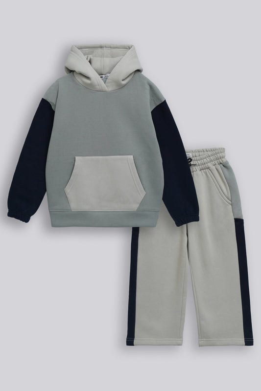 Boys Relaxed Fit Color Blocking Suit