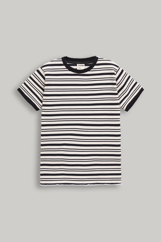 Girls Regular Fit Ribbed Tee