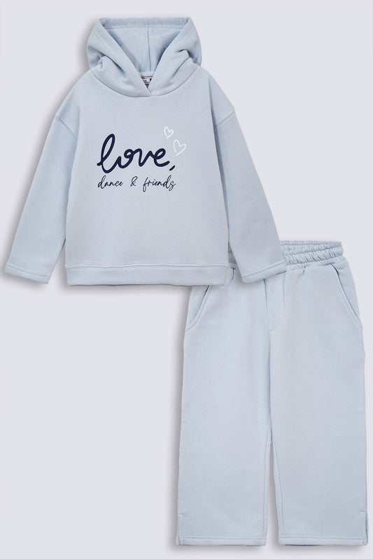 Girls Relaxed Fit Printed Suit