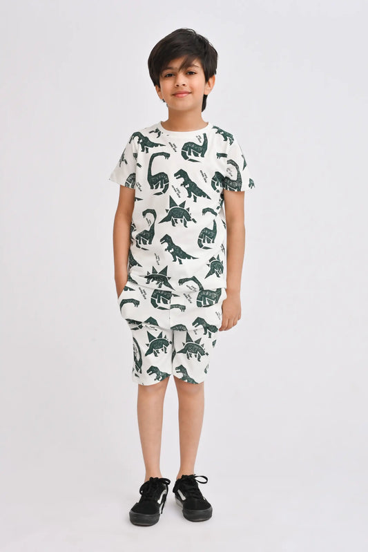 Printed Boys Suit
