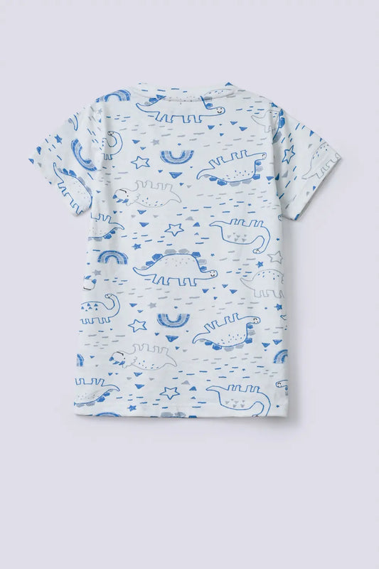 Boys Dino Printed T-Shirt