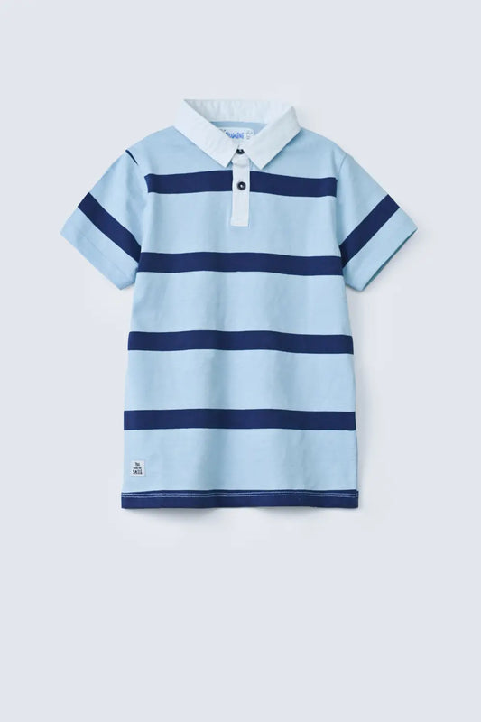 Boys Slub Striper Polo