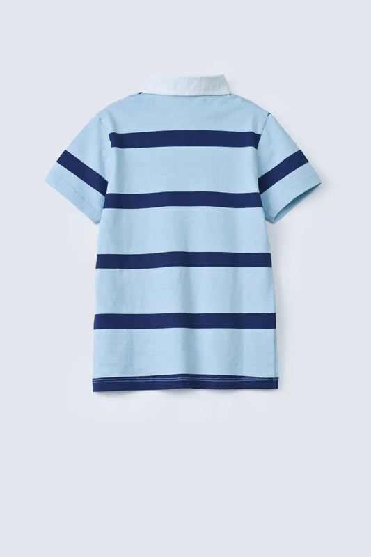 Boys Slub Striper Polo