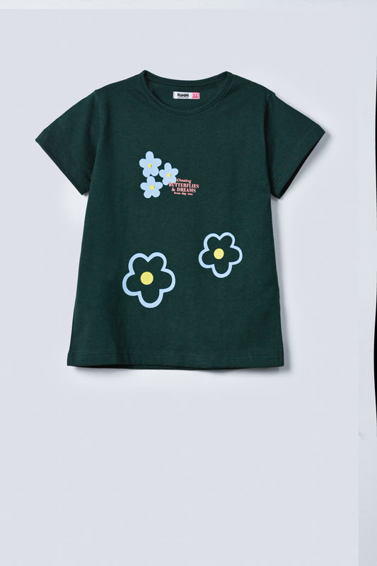 Trendy Graphic Girls T-Shirt