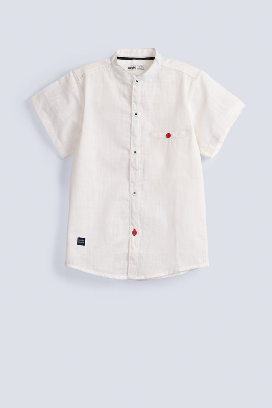 Trendy Mandarin Collar Shirt