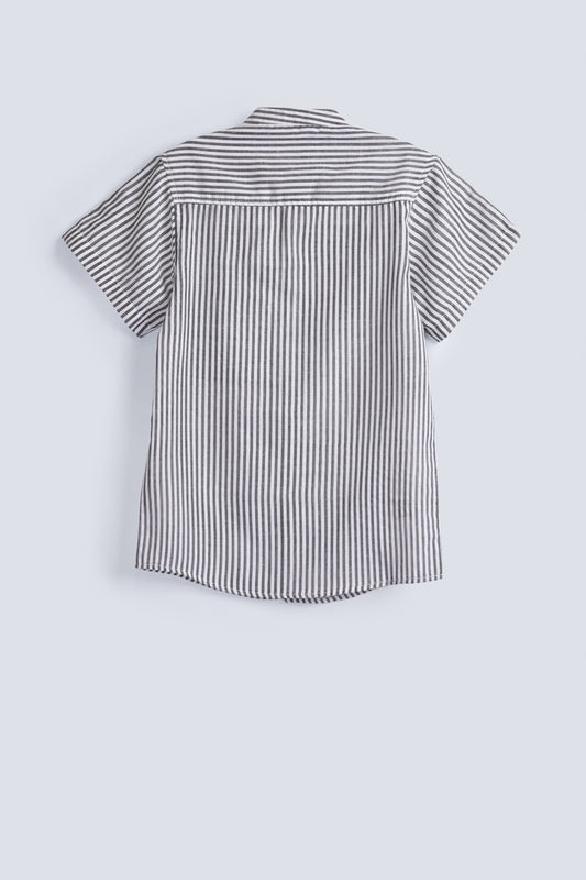 Trendy Mandarin Collar Shirt