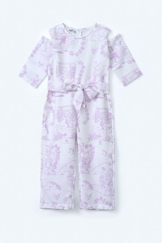 Printed Girls Jumpsuit
