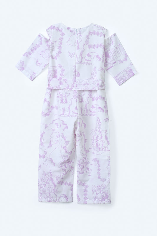 Printed Girls Jumpsuit