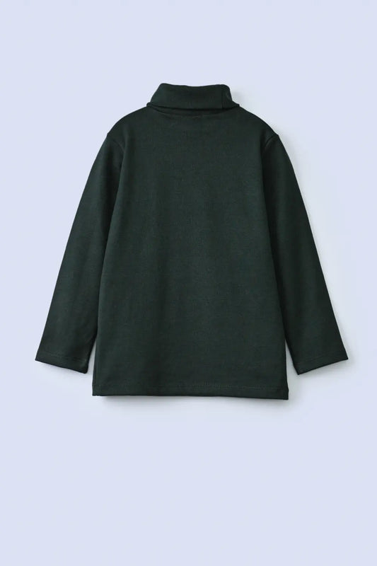 Boys Ribbed High Neck