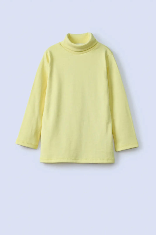 Girls Ribbed High Neck