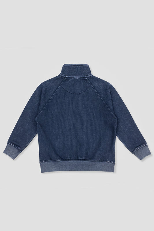 Boys Washed Loose Fit Raglan Jacket