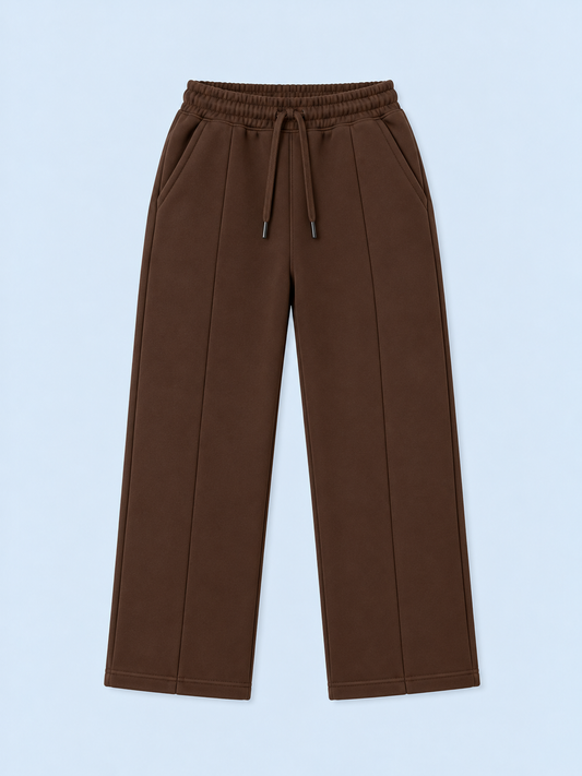 Brown Straight Fit Trouser