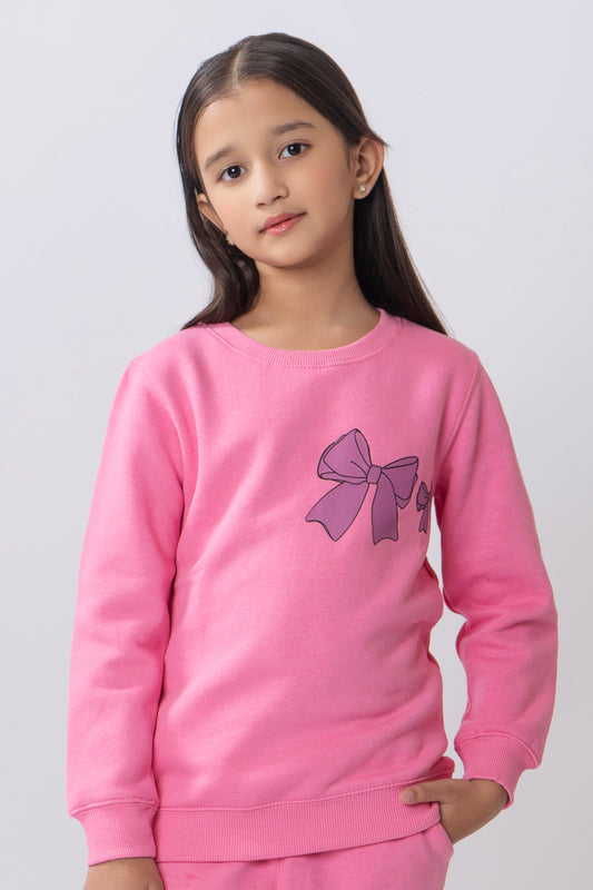 Printed Girls Sweatshirt