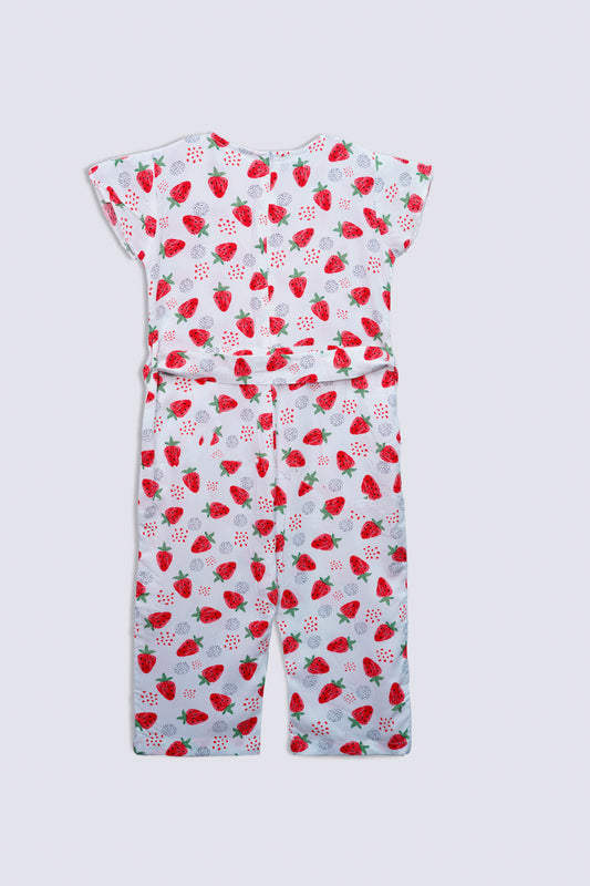 Printed Girls Jumpsuit