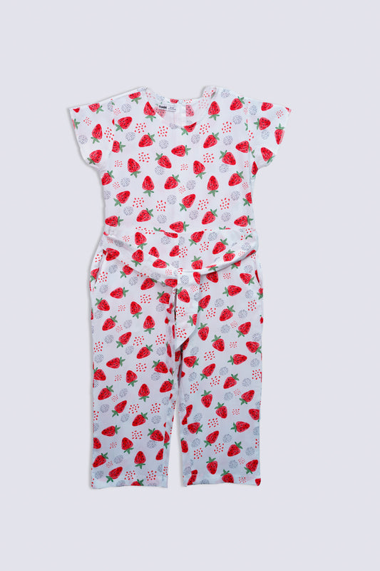 Printed Girls Jumpsuit