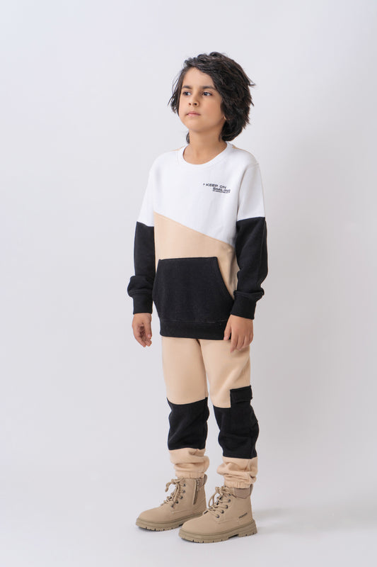 Colour Blocking Boys Suit