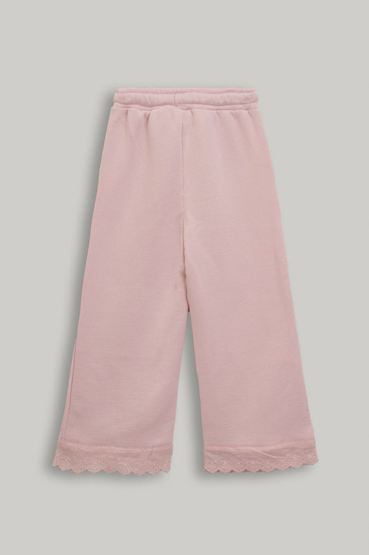 Girls Wide Leg Special Knit Trouser