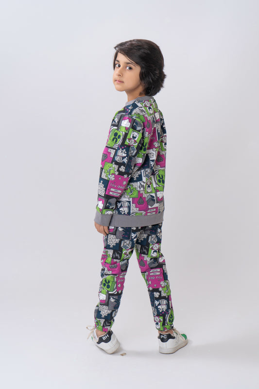 PRINTED BOYS TROUSER