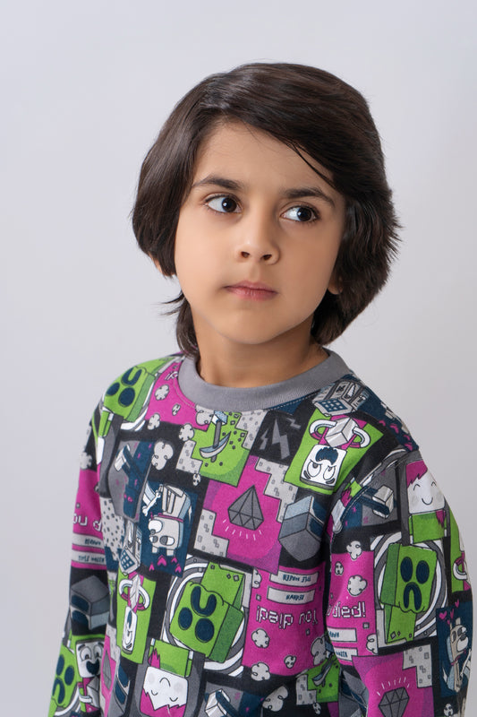 PRINTED BOYS SWEATSHIRT