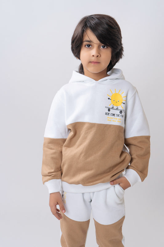 Color Blocking Boys Hoodie