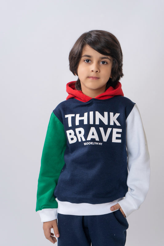 Color Blocking Boys Hoodie