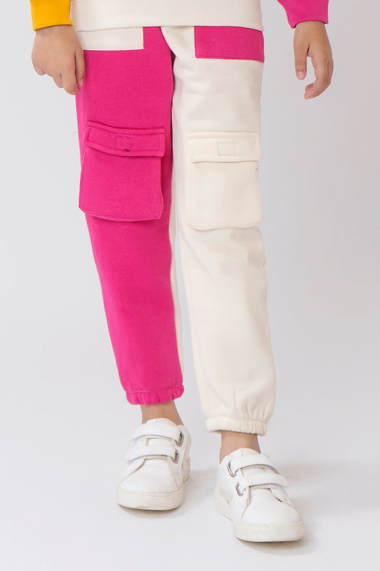 Girls Colour Blocking Trouser