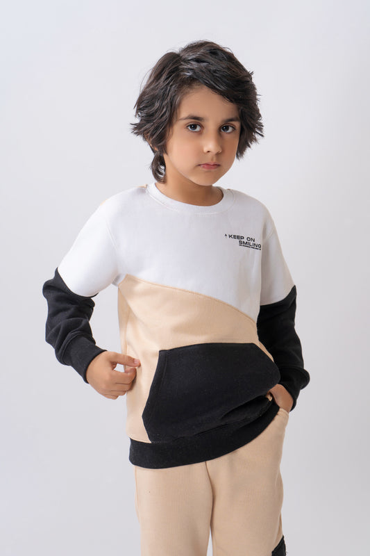 Colour Blocking Boys Sweatshirt