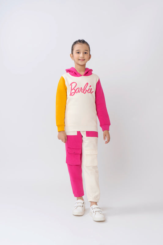 Barbie Printed Girls Hoodie