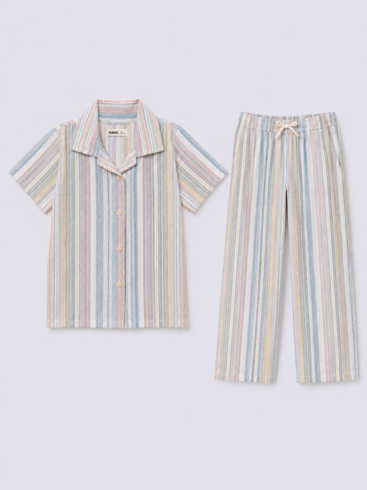 Girls Multicolor Night Suit 2 Pc