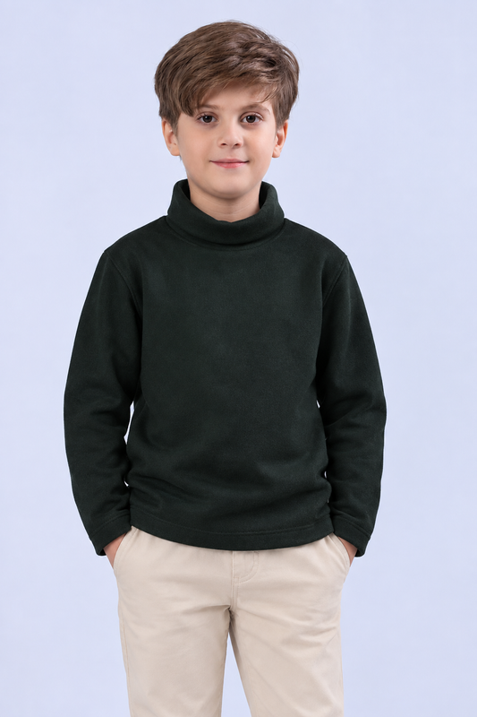 Dark Green High Neck