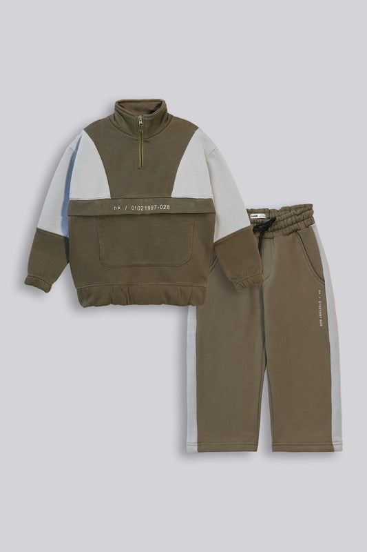 Boys Contrast Panel Suite