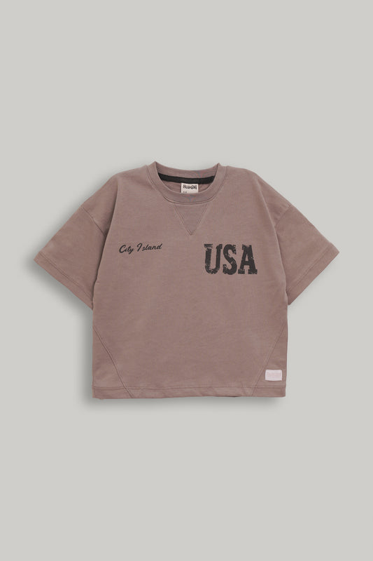 Boys Boxy Fit Graphic Tee