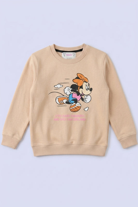 Mickey Printed Girls Sweatshirt