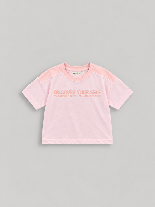 Girls Boxy Tee - Discover Yourself