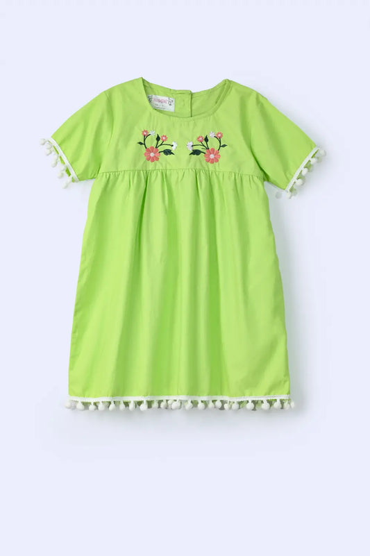 Girls Embroidered Frock