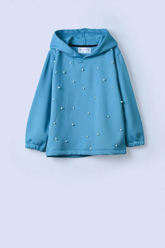 Pearl Beaded Girls Hoodie