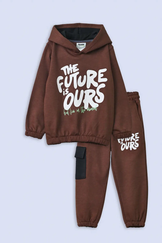 Boys Graphic Hoodie Suit