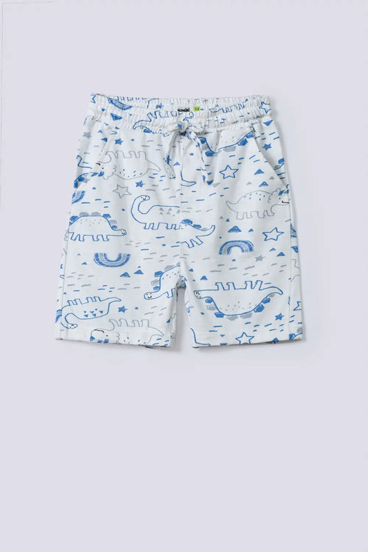 Boys Printed Dino Shorts