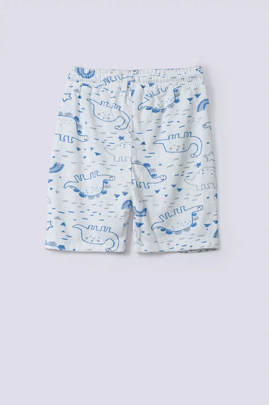 Boys Printed Dino Shorts