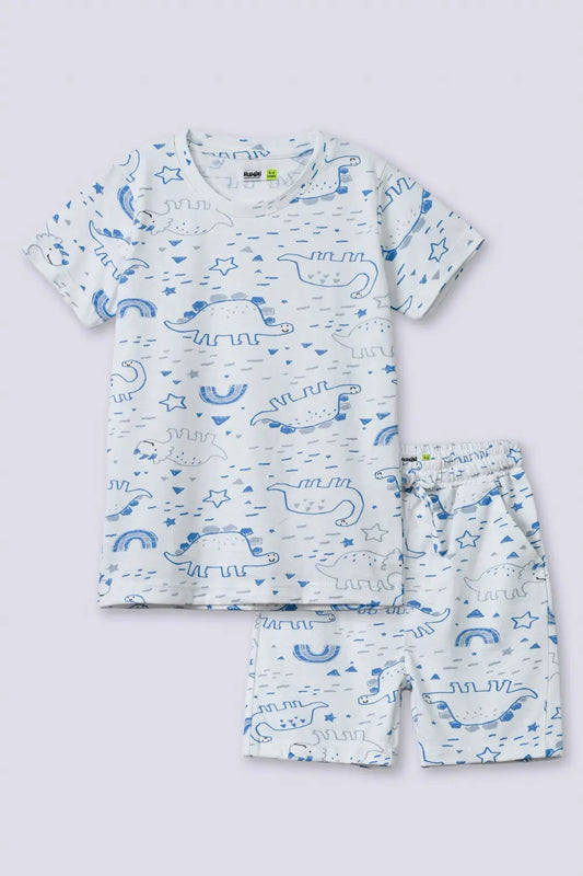 Boys Dino Printed Suit