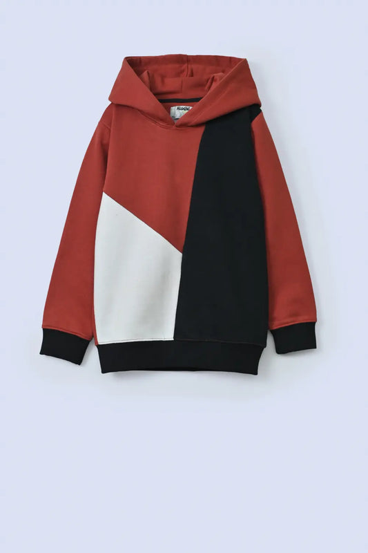 Color Blocking Boys Hoodie