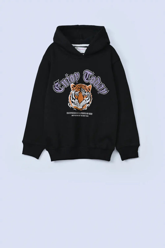 Trendy Graphic Girls Hoodie