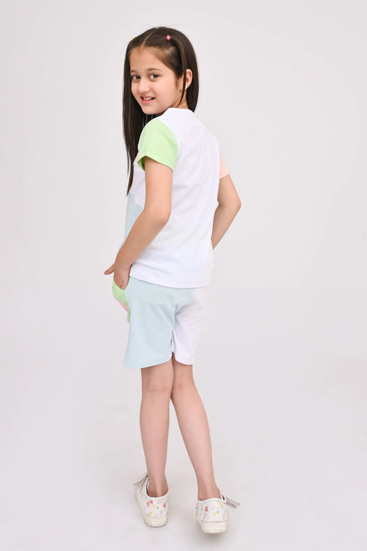 Color Blocking Girls T-Shirt