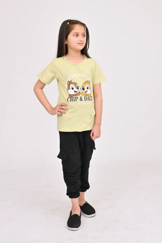 Chip &amp; Dale Graphic Girls T-Shirt