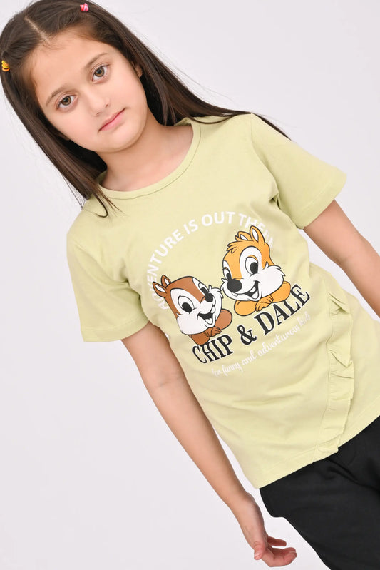 Chip &amp; Dale Graphic Girls T-Shirt